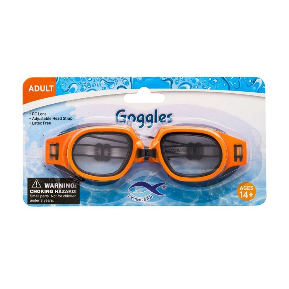 *5/$20* NEW Swimgear Adult Swim Goggles Adjustable Strap Ergonomical Latex Free
